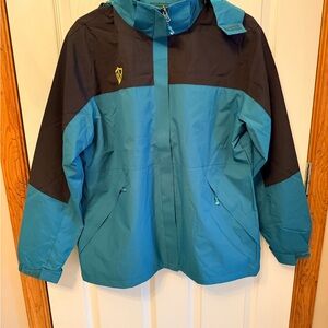 New Outdoor Sport Blue and Black Jacket NWOT SIZE LARGE